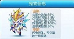 天天酷跑神宠宙斯修改后属性技能详解攻略
