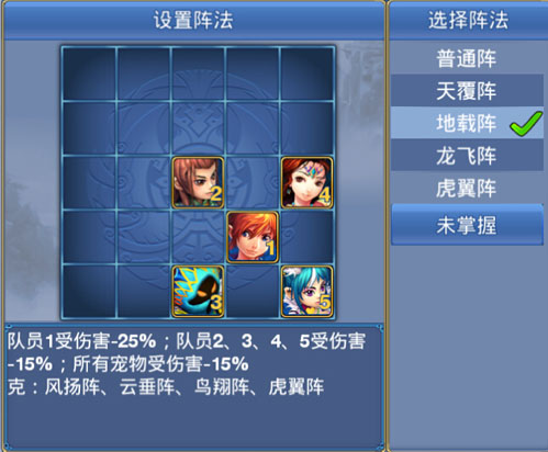 神武手游大唐伙伴阵容搭配图